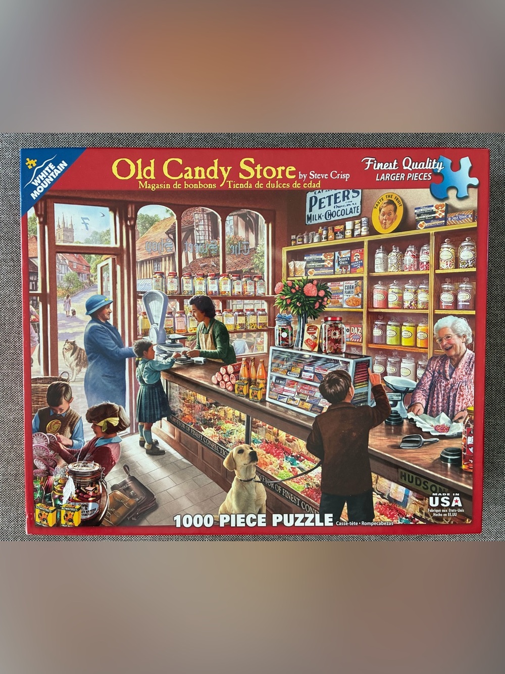 ‘Old Candy Store’ White Mountain 1000 Piece Puzzle 2015 Item #1083 COMPLETE